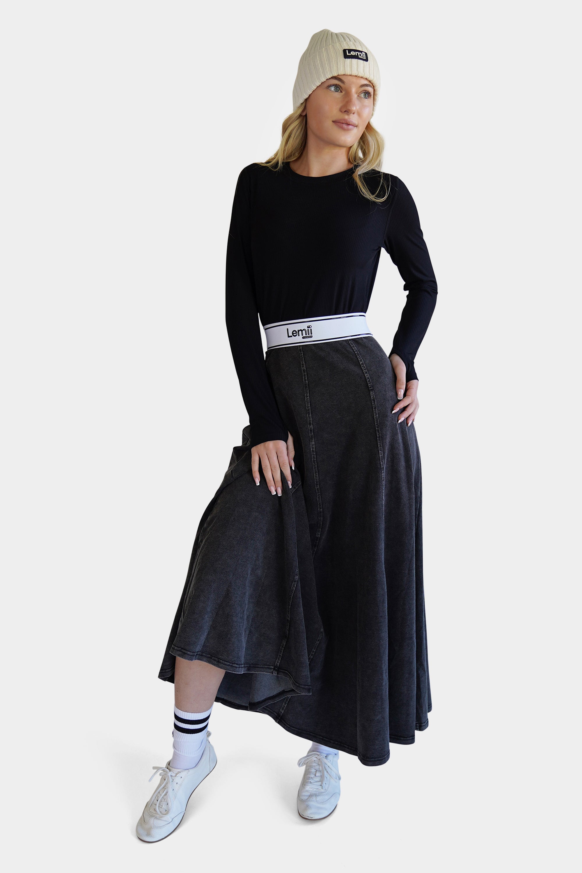 Core Panel Skirt - Premium Cotton Activewear | Lemii Label
