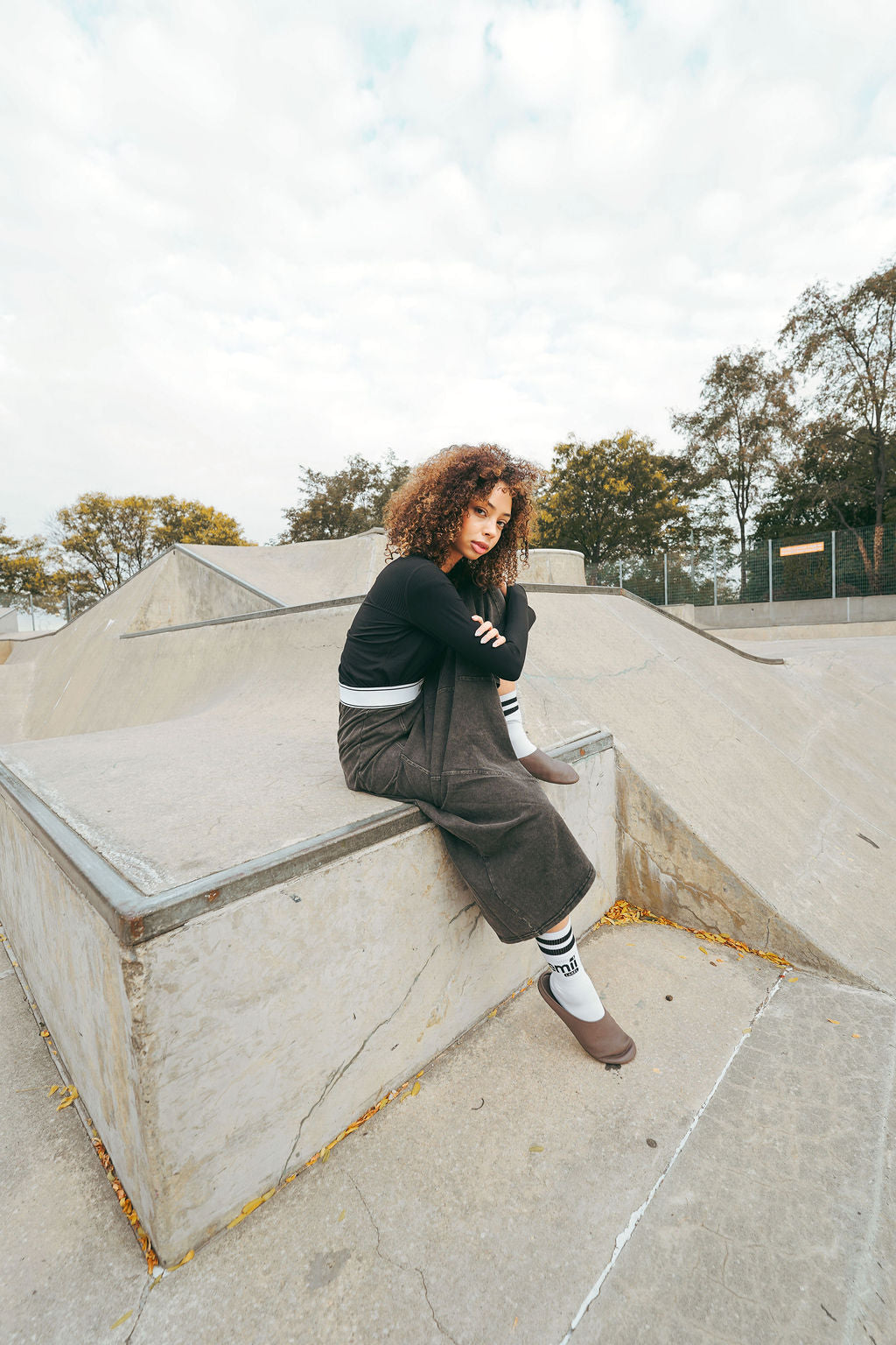 スカート EMOTIONAL COLLAGE RIB SKIRT AMERI Ameri（アメリ）の「EMOTIONAL COLLAGE RIB SKIRT（スカート）」 - WEAR